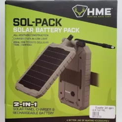 Hunting HME 2-IN-1 Solar Panel Charger & Rechargeable Battery HME-SOLP V2