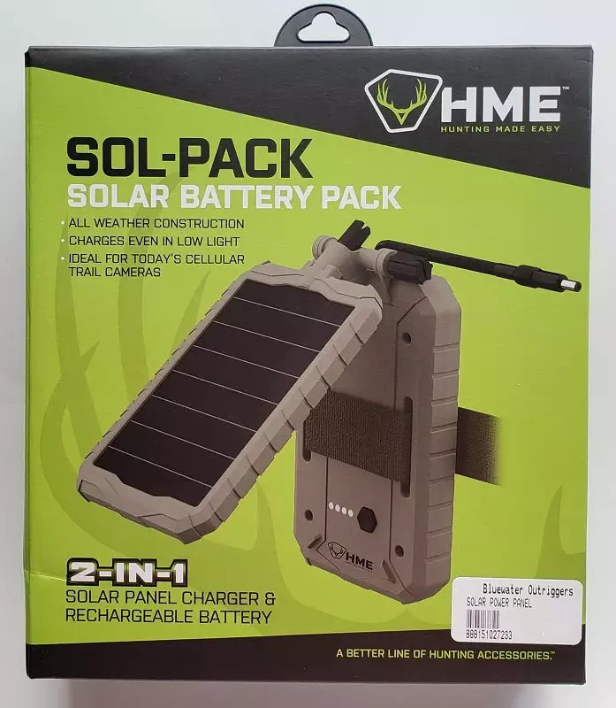 Hunting HME 2-IN-1 Solar Panel Charger & Rechargeable Battery HME-SOLP V2 3 Hunting HME 2-IN-1 Solar Panel Charger & Rechargeable Battery HME-SOLP V2
