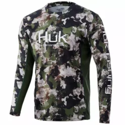 Huk Men's Icon X Refraction Camo L/S 973
