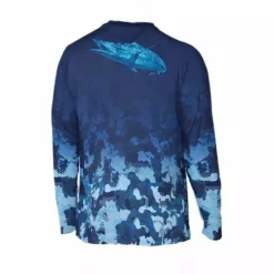 Huk Men's Refraction Fish Fade Pursuit L/S 471