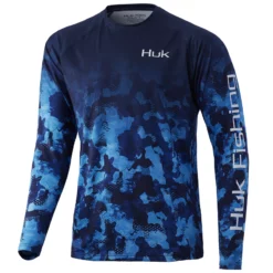 Huk Men's Refraction Fish Fade Pursuit L/S 471