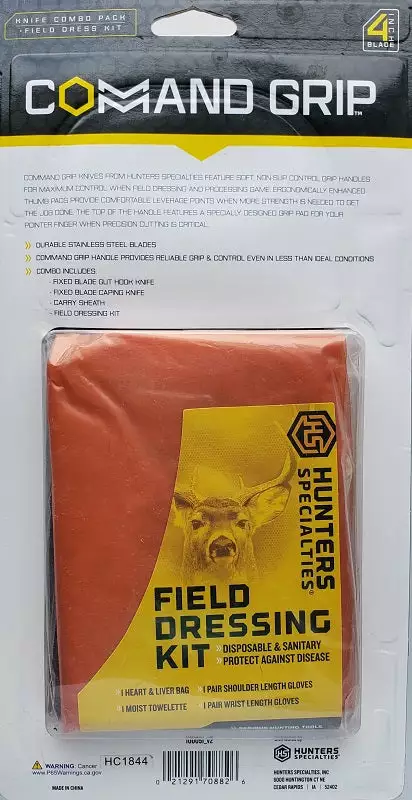 Hunter's Specialties Command Grip Knife Combo Pack 100051 5 Hunter's Specialties Command Grip Knife Combo Pack 100051