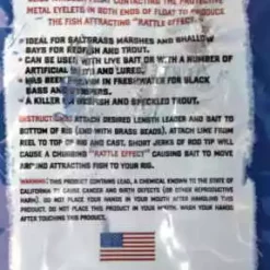 Floats & Corks Comal Bay Slayer Cigar Rattle Float 3" Orange 7 Floats & Corks Comal Bay Slayer Cigar Rattle Float 3