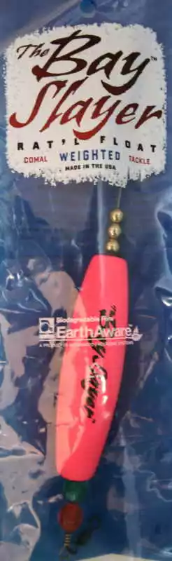 Floats & Corks Comal Bay Slayer Cigar Rattle Float 3" Pink