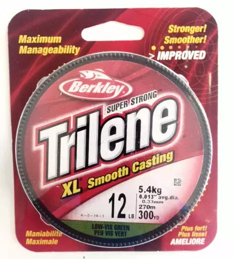 Berkley Trilene XLFS Lo Vis Green 12 Lb 300 Yd Line/Leaders 3 Berkley Trilene XLFS Lo Vis Green 12 Lb 300 Yd Line/Leaders