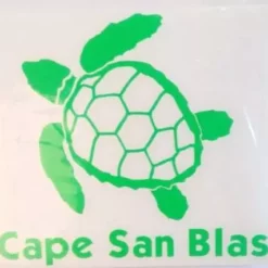 Auto-Graphs Decals Cape San Blas Sea Turtle Green Decal