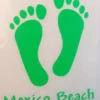 Auto-Graphs Decals Mexico Beach Foot Prints Decal