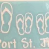 Auto-Graphs Port St. Joe Flip Flop Family Decal