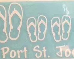 Auto-Graphs Port St. Joe Flip Flop Family Decal