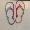Auto-Graphs Mexico Beach Flip Flop Decal Decals
