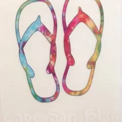 Auto-Graphs Decals Cape San Blas Flip Flop Decal