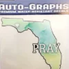 Auto-Graphs Pray Florida Small Decal Decals