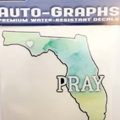 Auto-Graphs Pray Florida Small Decal Decals