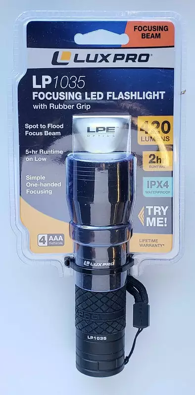 Fishing Accessories Lux-Pro LP1035 Focusing LED Flashlight 420 Lumens 3 Fishing Accessories Lux-Pro LP1035 Focusing LED Flashlight 420 Lumens
