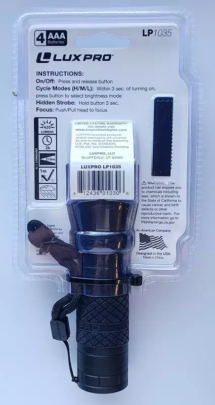 Fishing Accessories Lux-Pro LP1035 Focusing LED Flashlight 420 Lumens 6 Fishing Accessories Lux-Pro LP1035 Focusing LED Flashlight 420 Lumens