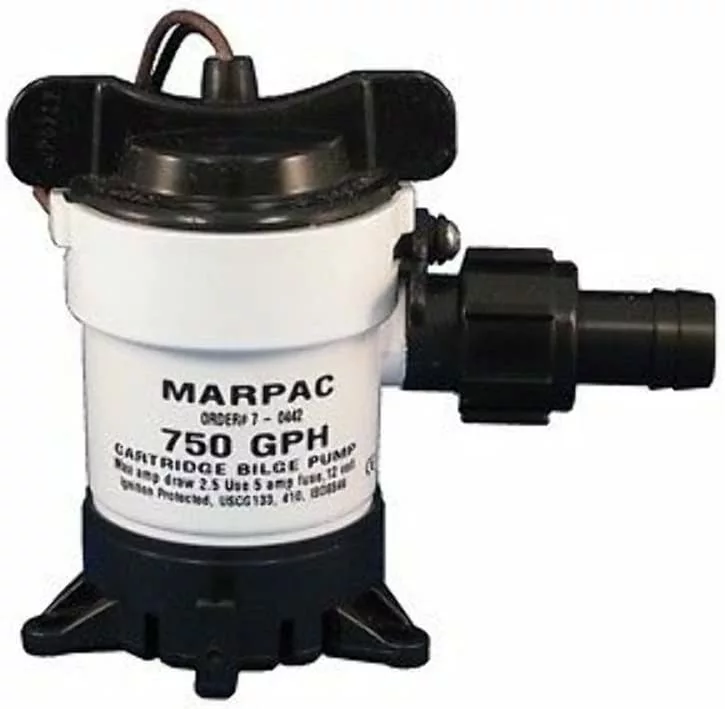 Marpac 750 GPH Cartridge Bilge Pump 7-0442 3 Marpac 750 GPH Cartridge Bilge Pump 7-0442