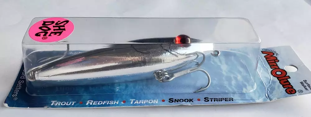 MirrOlure She Dog Surface Walker 83MR-CRBK Lures & Bait 5 MirrOlure She Dog Surface Walker 83MR-CRBK Lures & Bait