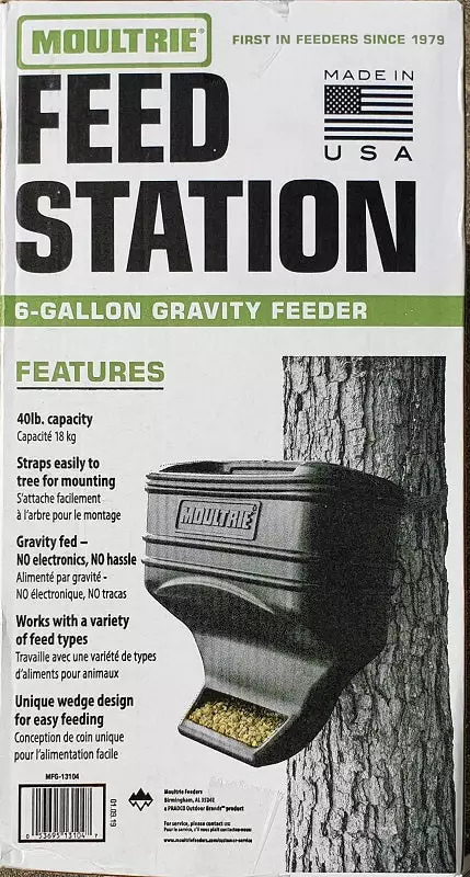 Moultrie 6 Gal. Gravity Feeder Station MFG-13104 Hunting 7 Moultrie 6 Gal. Gravity Feeder Station MFG-13104 Hunting