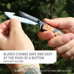 Outdoor Edge 3in RazorSafe System Replacement Blades 6pk Knives And Tools