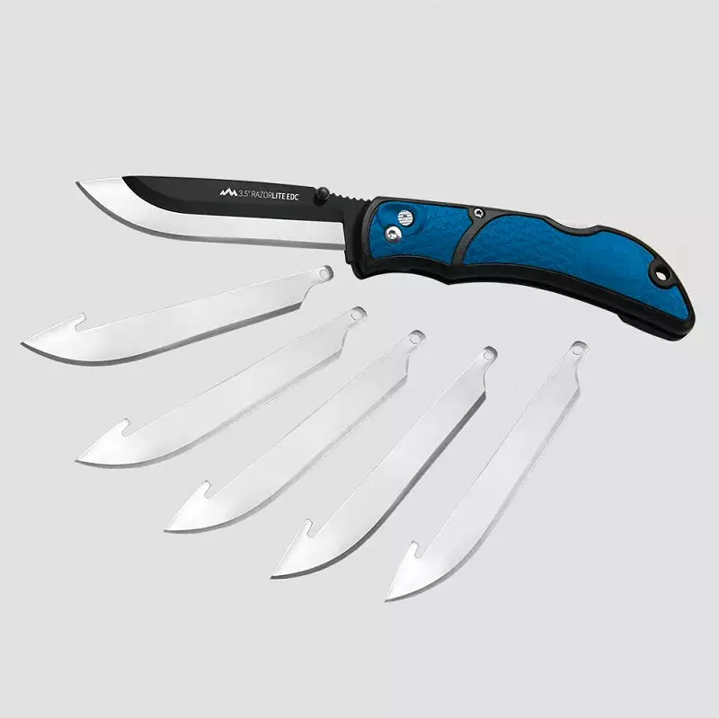 Knives And Tools Outdoor Edge 3.5in Razor-Lite EDC Blue Knife RLU-40C 3 Knives And Tools Outdoor Edge 3.5in Razor-Lite EDC Blue Knife RLU-40C