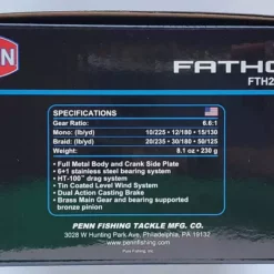 Penn Fathom Low Profile Baitcast Reel FTH200LPLH 11 Penn Fathom Low Profile Baitcast Reel FTH200LPLH