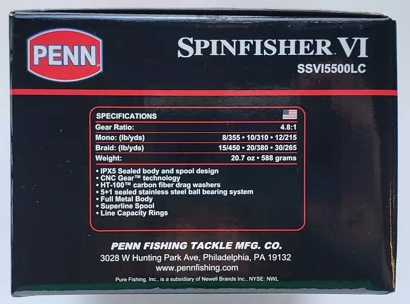 Penn Spinfisher VI 5500LC Spinning Reel 9 Penn Spinfisher VI 5500LC Spinning Reel
