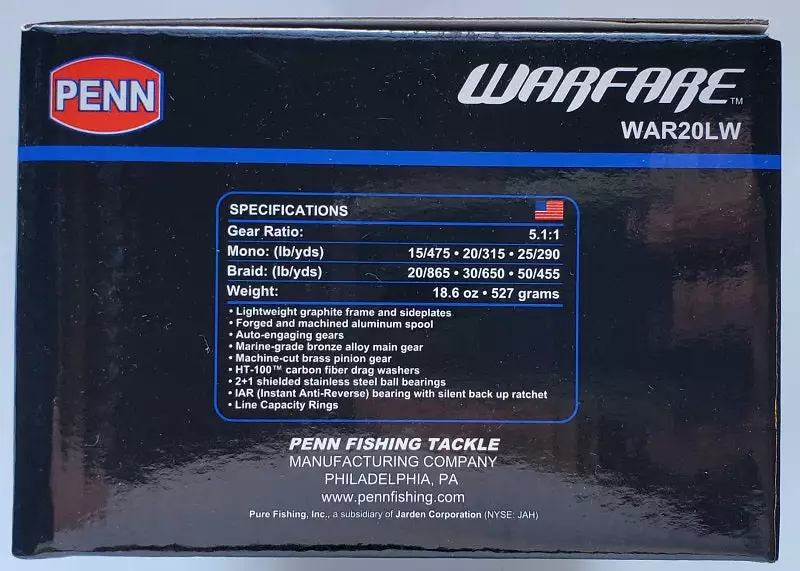 Penn Warfare Level Wind Reel WAR20LW Reels 7 Penn Warfare Level Wind Reel WAR20LW Reels