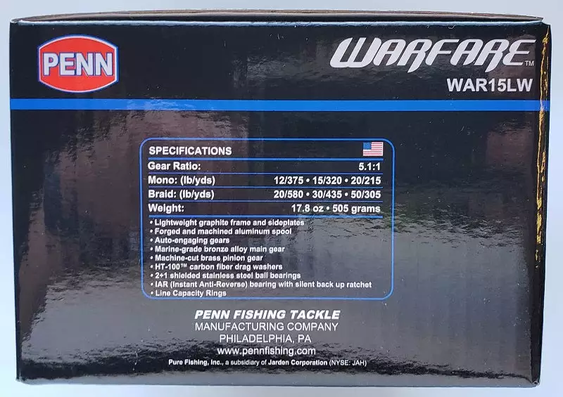 Reels Penn Warfare Level Wind Reel WAR15LW 7 Reels Penn Warfare Level Wind Reel WAR15LW