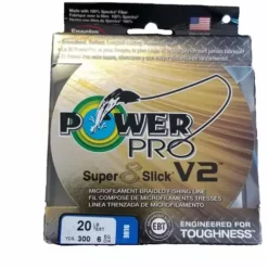Power Pro Super 8 Slick V2 Blue 20 Lb 300 Yds Braided Fishing Line Line/Leaders