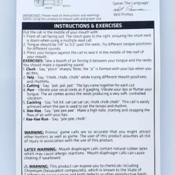 Primos Cuttin' Hen Turkey Mouth Calls 1 Per Pack P111 Game Calls