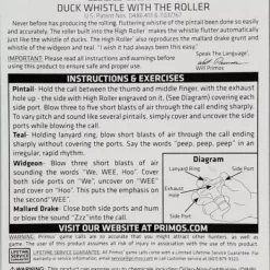 Primos High Roller Duck Whistle 838 Game Calls 7 Primos High Roller Duck Whistle 838 Game Calls