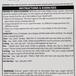 Primos Sonic Dome Triple Turkey Mouth Call 1 Per Pack PS1175 Game Calls