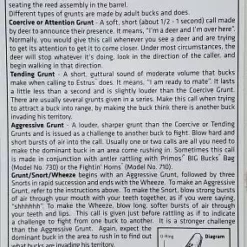 Game Calls Primos Still Grunter Deer Call 708 9 Game Calls Primos Still Grunter Deer Call 708