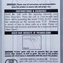 Game Calls Primos Valley Quail Call 339