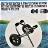 Kayaks & Accessories Propel Paddle Gear Mini Kayak/Canoe Wheel Cart SLPG40245