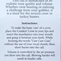 Quaker Boy Crankin' Crow Gobbler Locator 02613 Game Calls