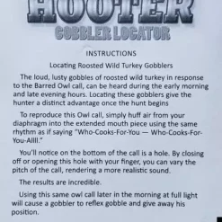 Game Calls Quaker Boy Owl Hooter Gobbler Locator 02601
