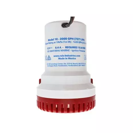 Rule 2000GPH Bilge Pump Model 10-6UL Marine 4 Rule 2000GPH Bilge Pump Model 10-6UL Marine