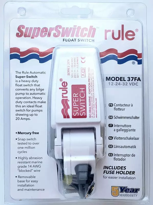 Marine Rule SuperSwitch Float Switch 37FA 4 Marine Rule SuperSwitch Float Switch 37FA
