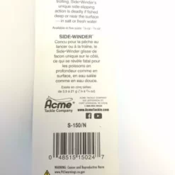 Acme Sidewinder Spoon 1/5 Oz Nickel