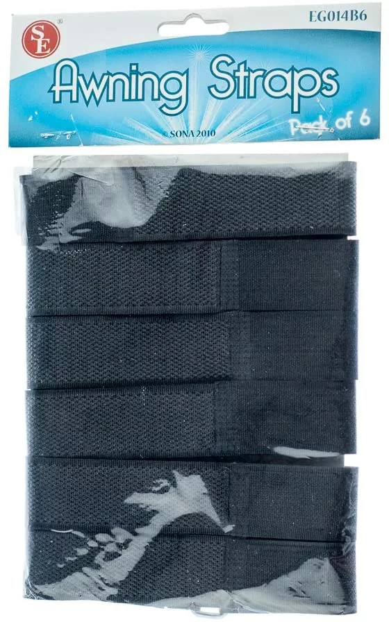 RV And Camping SE 19" Awning Straps 6 Per Pack EG014B6 3 RV And Camping SE 19" Awning Straps 6 Per Pack EG014B6