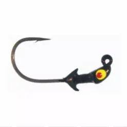 Hooks/Jig Heads Saltwater Assassin Pro Elite Jigheads Black 1/16oz 3ct PEJ16014