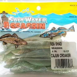 SaltWater Assassin Sea Shad Cajun Croaker 4" 10pk