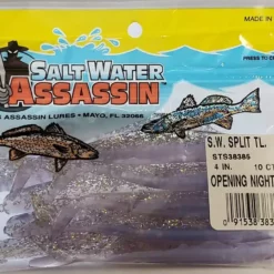 SaltWater Assassin Split Tail Opening Night 4" 10pk