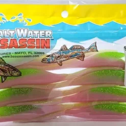 SaltWater Assassin Shad Electric Chicken 5" 8pk Lures & Bait