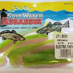SaltWater Assassin Lit'l Boss Electric Chicken 3-1/2" 6ct