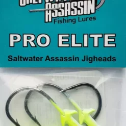 Saltwater Assassin Pro Elite Jigheads Chartreuse 1/8oz 3ct PEJ18005