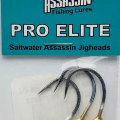 Saltwater Assassin Pro Elite Jigheads Gold 1/8oz 3ct PEJ18012 Hooks/Jig Heads