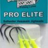Saltwater Assassin Pro Elite Jigheads Chartreuse 1/4oz 3ct PEJ14005 Hooks/Jig Heads