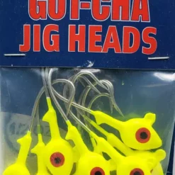 Hooks/Jig Heads Sea Striker Got-Cha Jig Heads Chartreuse 1/2oz 10pk 5 Hooks/Jig Heads Sea Striker Got-Cha Jig Heads Chartreuse 1/2oz 10pk